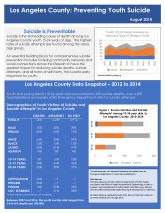 Preview of infographic - Preventing Youth Suicide in Los Angeles County